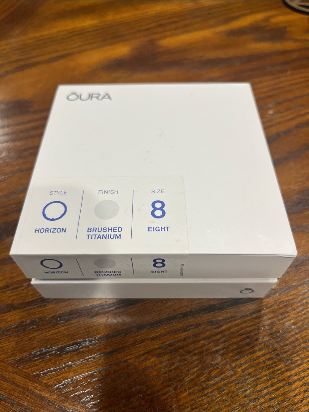 Oura Brushed Titanium Ring Size 8 White Box